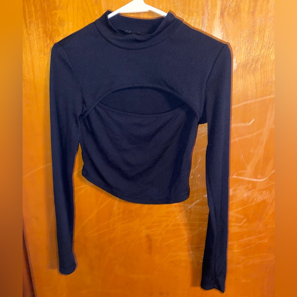 Black SHEIN crop top